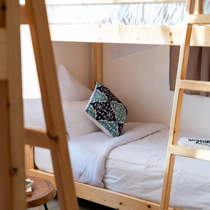 dormotery room in imsouane at residence surf camp