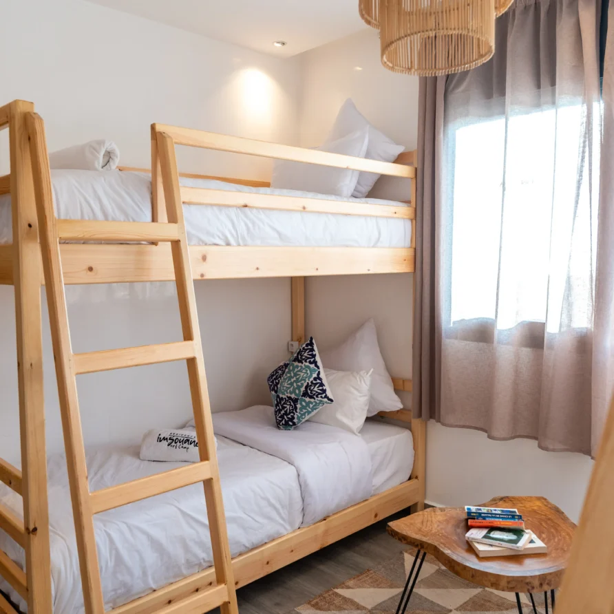 dormotery room in imsouane at residence surf camp