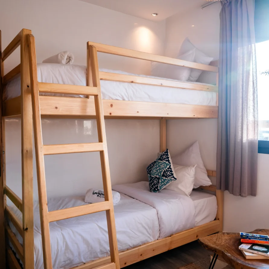 dormotery room in imsouane at residence surf camp