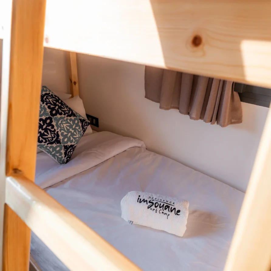 dormotery room in imsouane at residence surf camp
