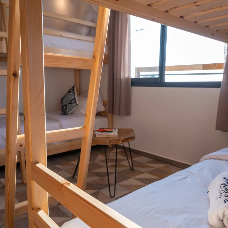 dormotery room in imsouane at residence surf camp