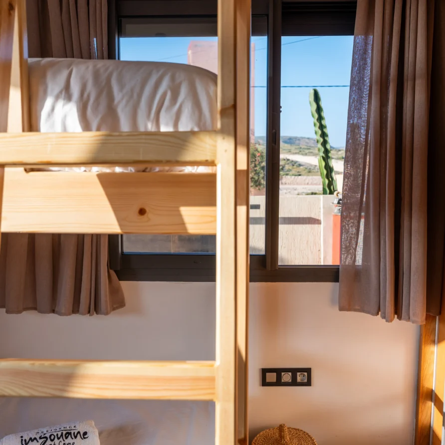 dormotery room in imsouane at residence surf camp