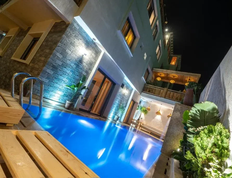 pool of residence imsouane surf camp
