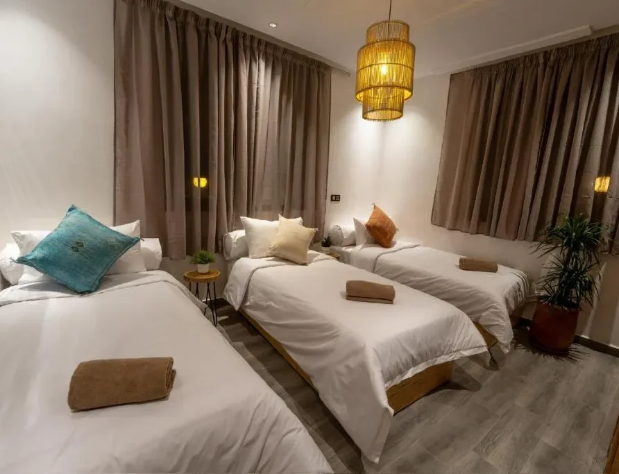 night at cathedral room in imsouane surf camp